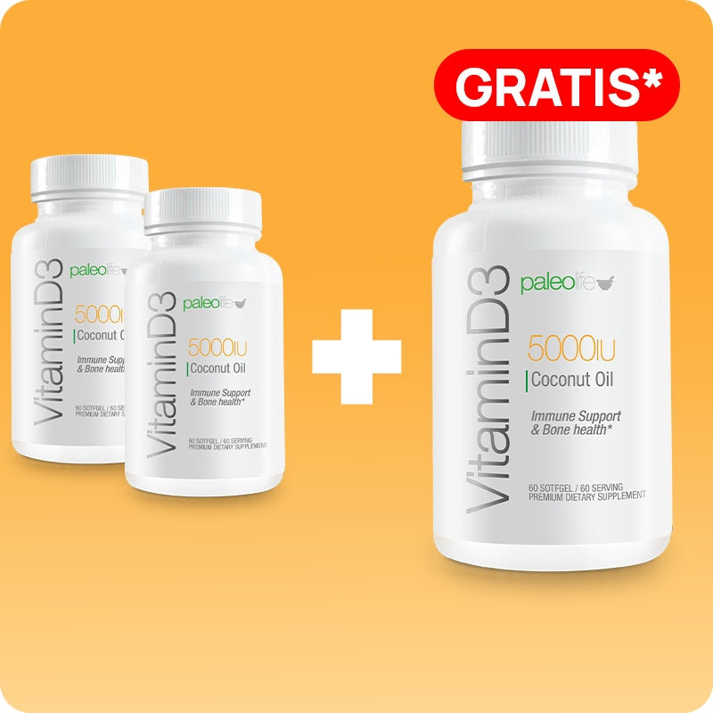 Vitamin D3 5000 IU + Aceite de Coco (versión giftcard)