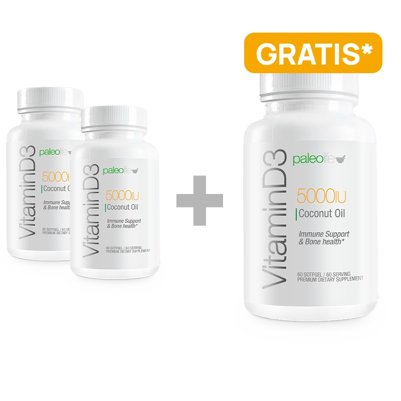 3X2 Vitamin D3 5000 IU + Aceite de Coco